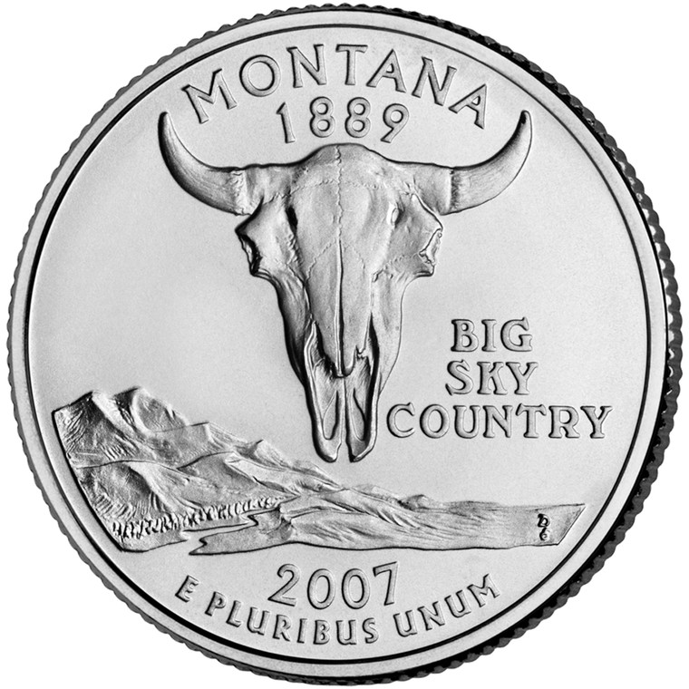 2007 #41 Philadelphia Montana State Quarter Roll Uncirculated