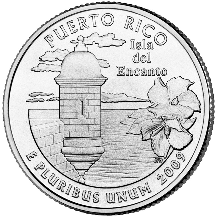 2009 #2 Philadelphia Puerto Rico Territorial Quarter Roll Uncirculated