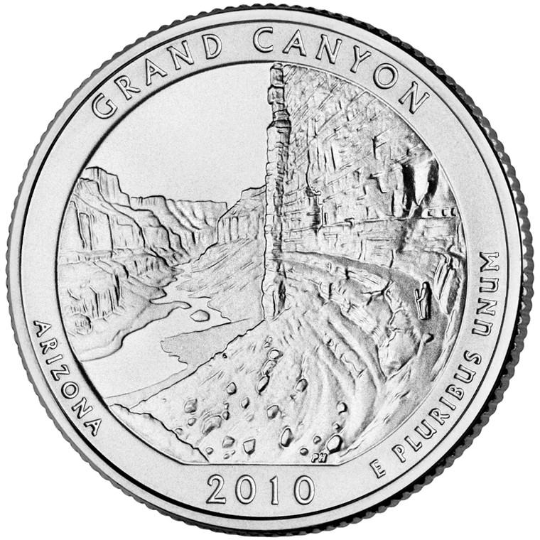 2010 #04 Denver Arizona Grand Canyon America the Beautiful Quarter Roll Uncirculated