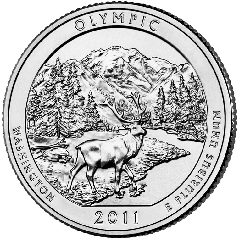 2011 #08 Denver Washington Olympic America the Beautiful Quarter Roll Uncirculated