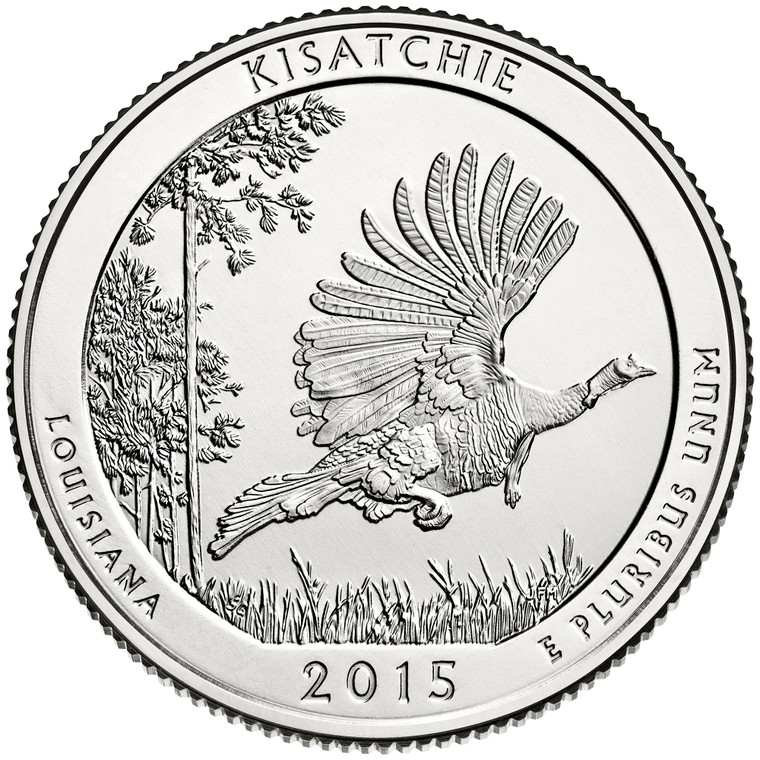 2015 #27 Philadelphia Louisiana Kisatchie America the Beautiful Quarter Roll Uncirculated