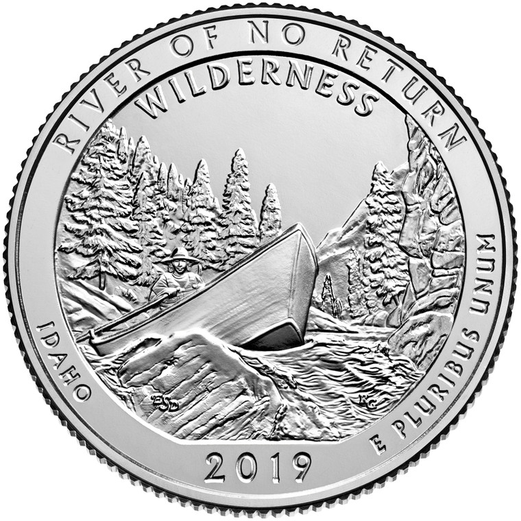 2019 #50 Philadelphia Idaho Frank Church River of No Return America the Beautiful Quarter Roll Uncirculated