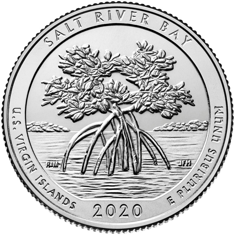 2020 #53 West Point Virgin Islands Salt River America the Beautiful Quarter Uncirculated Coin