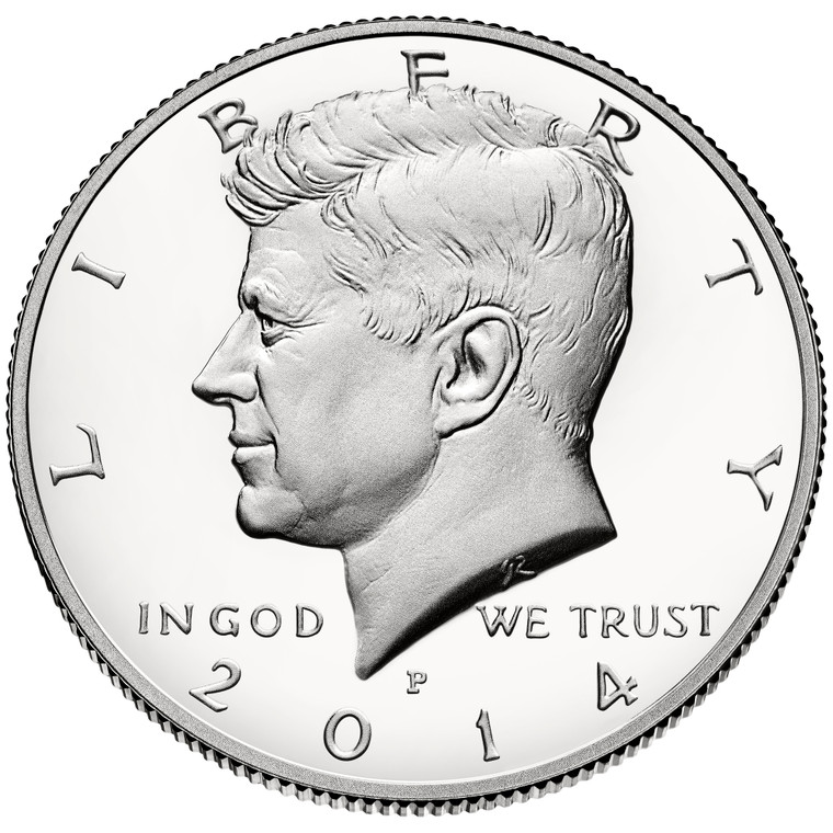 2014 Philadelphia Kennedy Half Dollar Roll Uncirculated