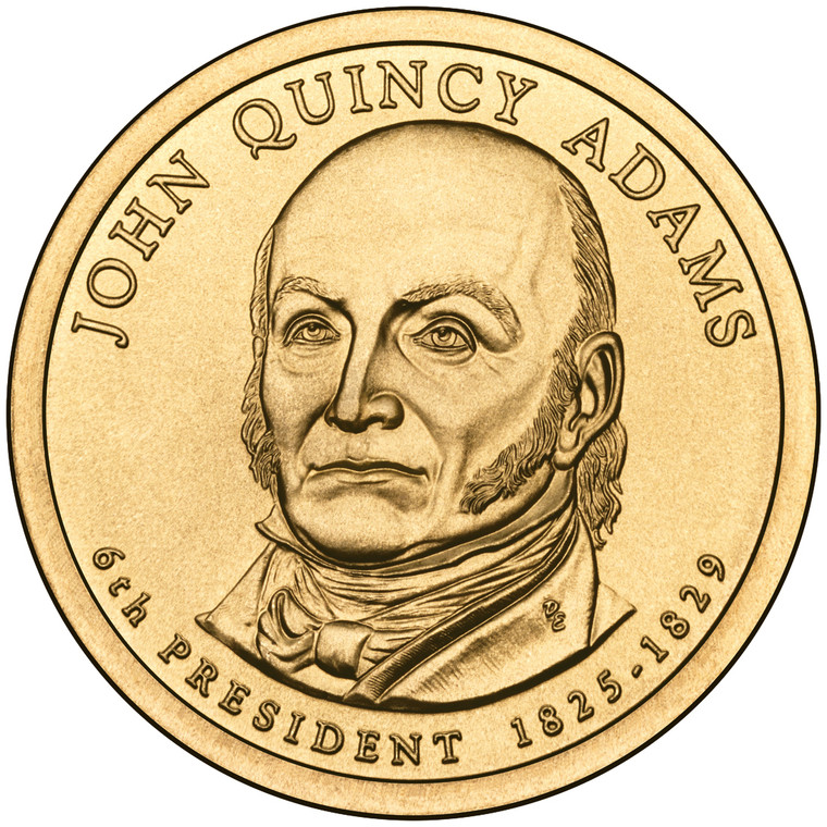 2008 #06 Philadelphia John Quincy Adams Presidential Dollar Roll Uncirculated