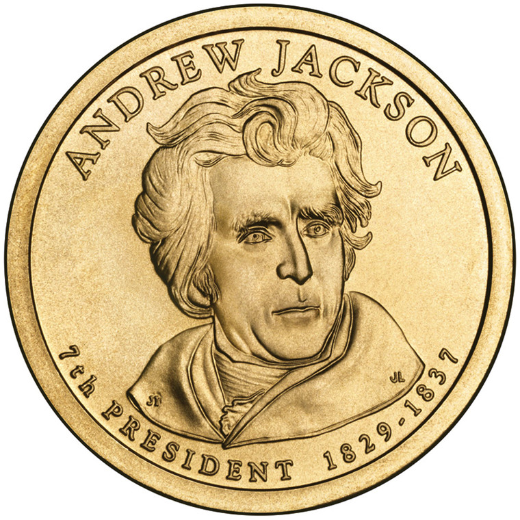 2008 #07 Philadelphia Andrew Jackson Presidential Dollar Roll Uncirculated