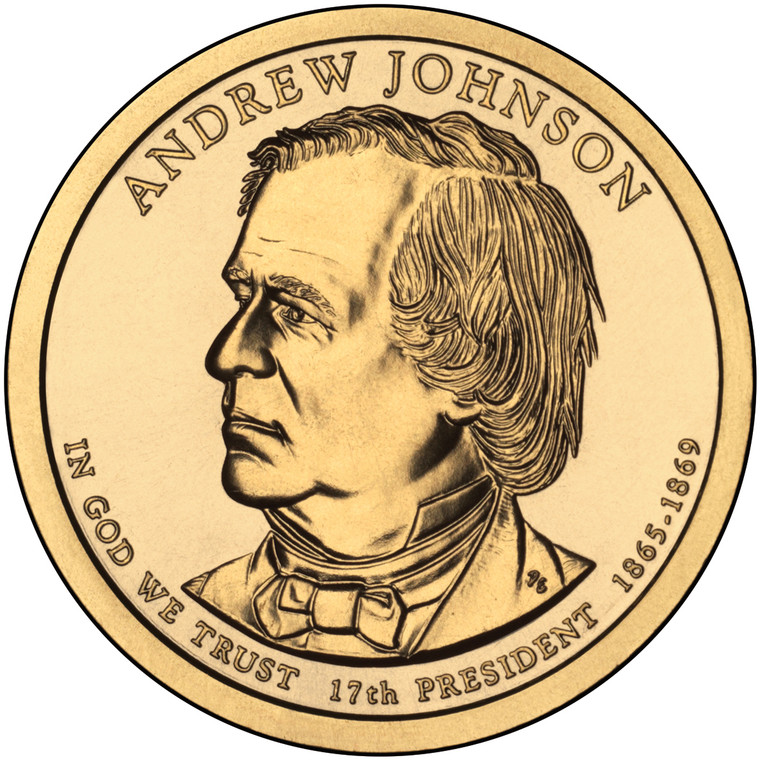 2011 #17 Denver Andrew Johnson Presidential Dollar Roll Uncirculated