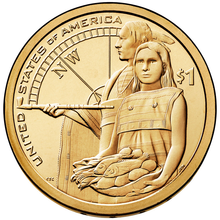 2014 Philadelphia Native American Dollar Roll Uncirculated