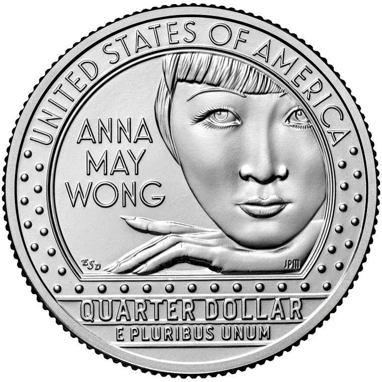 2022 #5 Denver Anna May Wong American Women Quarter Roll Uncirculated