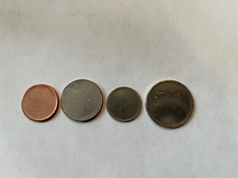 Planchets Penny Nickel Dime and Quarters