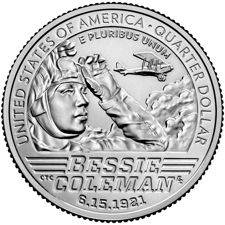 2023 #6 Philadelphia Bessie Coleman American Women Quarter Roll Uncirculated