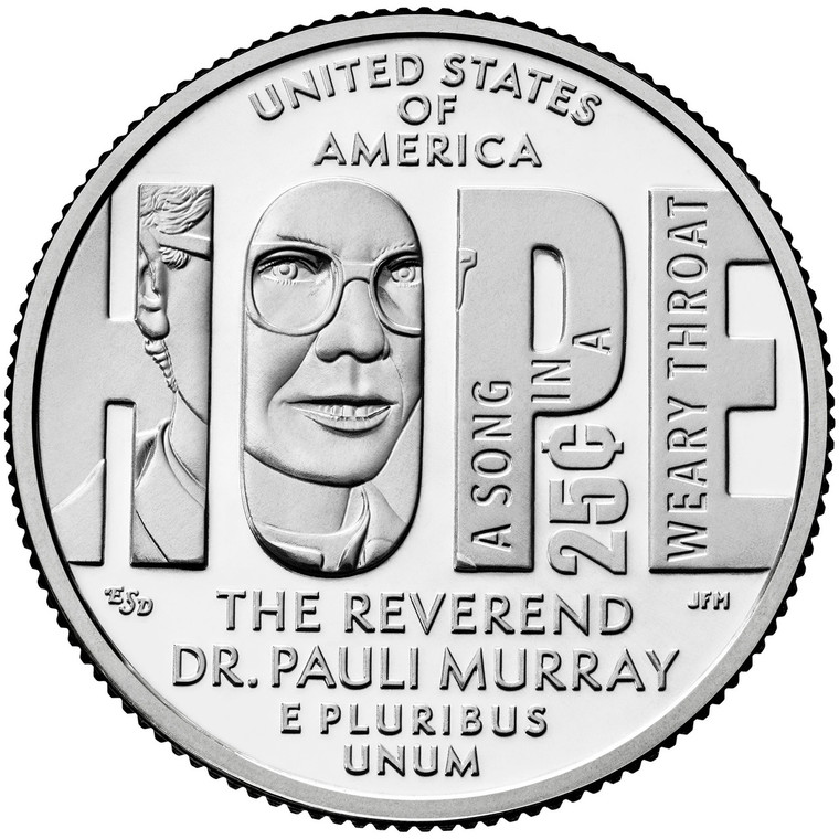 2024 #11 Denver Reverend Dr. Pauli Murray American Women Quarter Roll Uncirculated