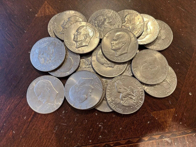 Circulated Eisenhower Dollar Roll Mixed (1971-1978)