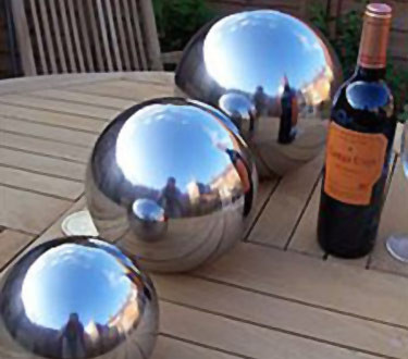 Gazing Balls Stainless Steel Garden Globes