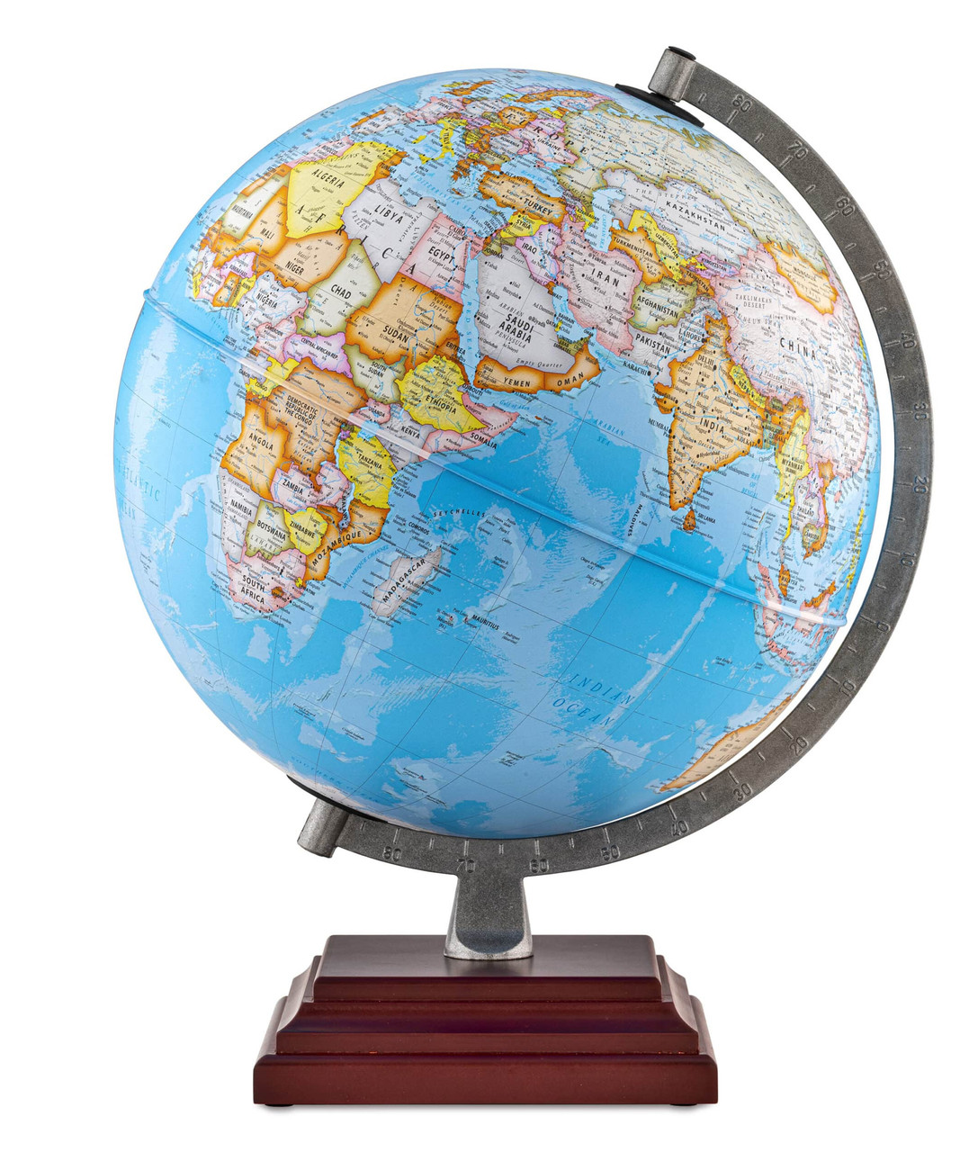12 Inch World Globe With Political Map - 30cm Educational Globe For Office & Home