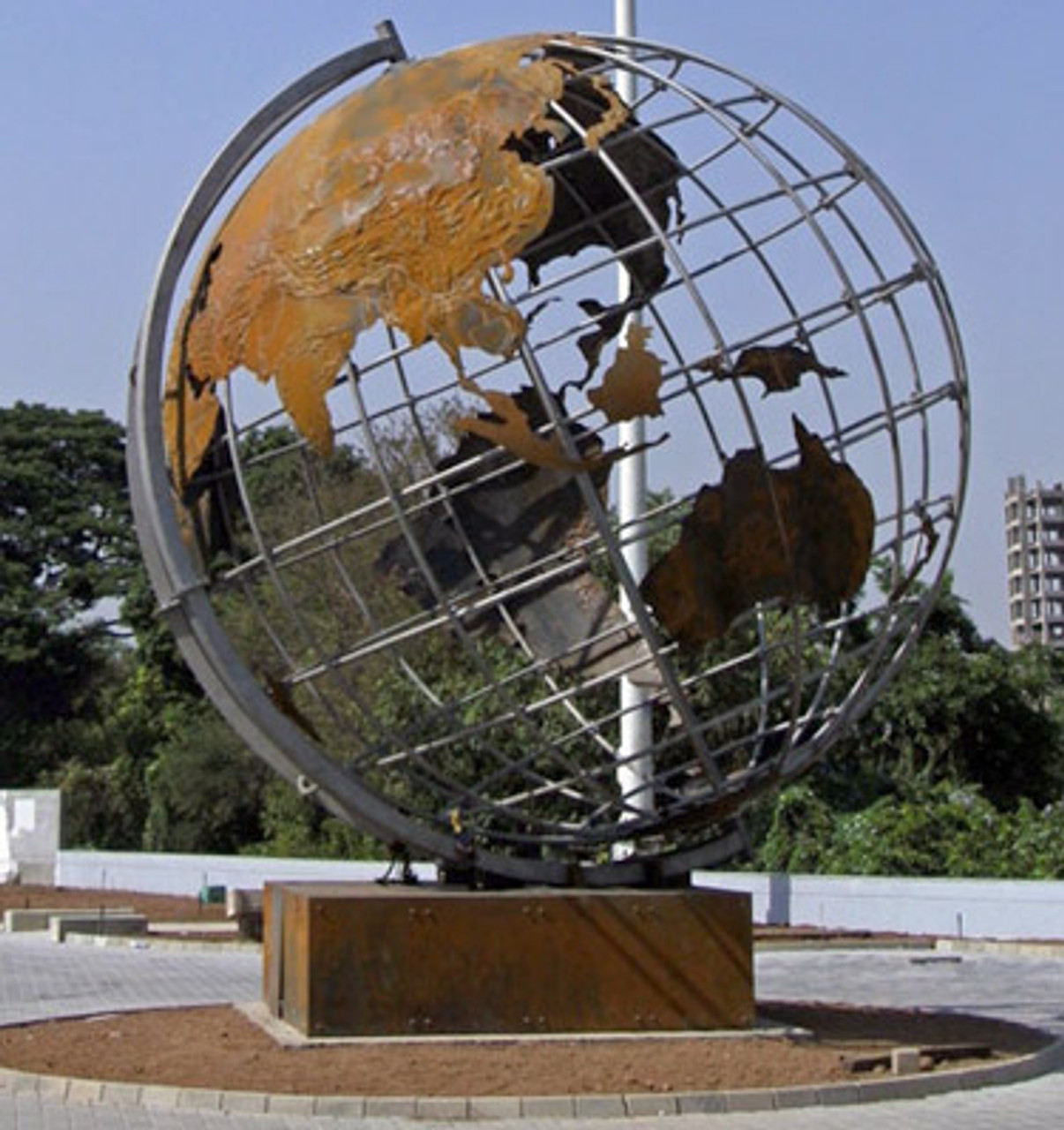 steel globe