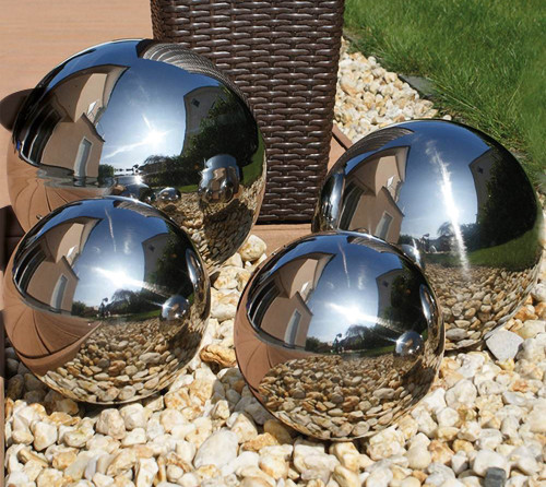 Stainless Steel Gazing Balls - Mirror Finish Stainless Steel Spheres
