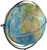 Extreme relief world globe