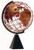 Copper World Globe Sculpture