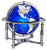 Gemstone Globe - Lapis Ocean Tabletop Globe with 4 Legged Stand