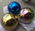 Mirror polished gazing globes with color tint