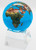 3" Solid Blue Crystal Globe with Natural Earth Continents