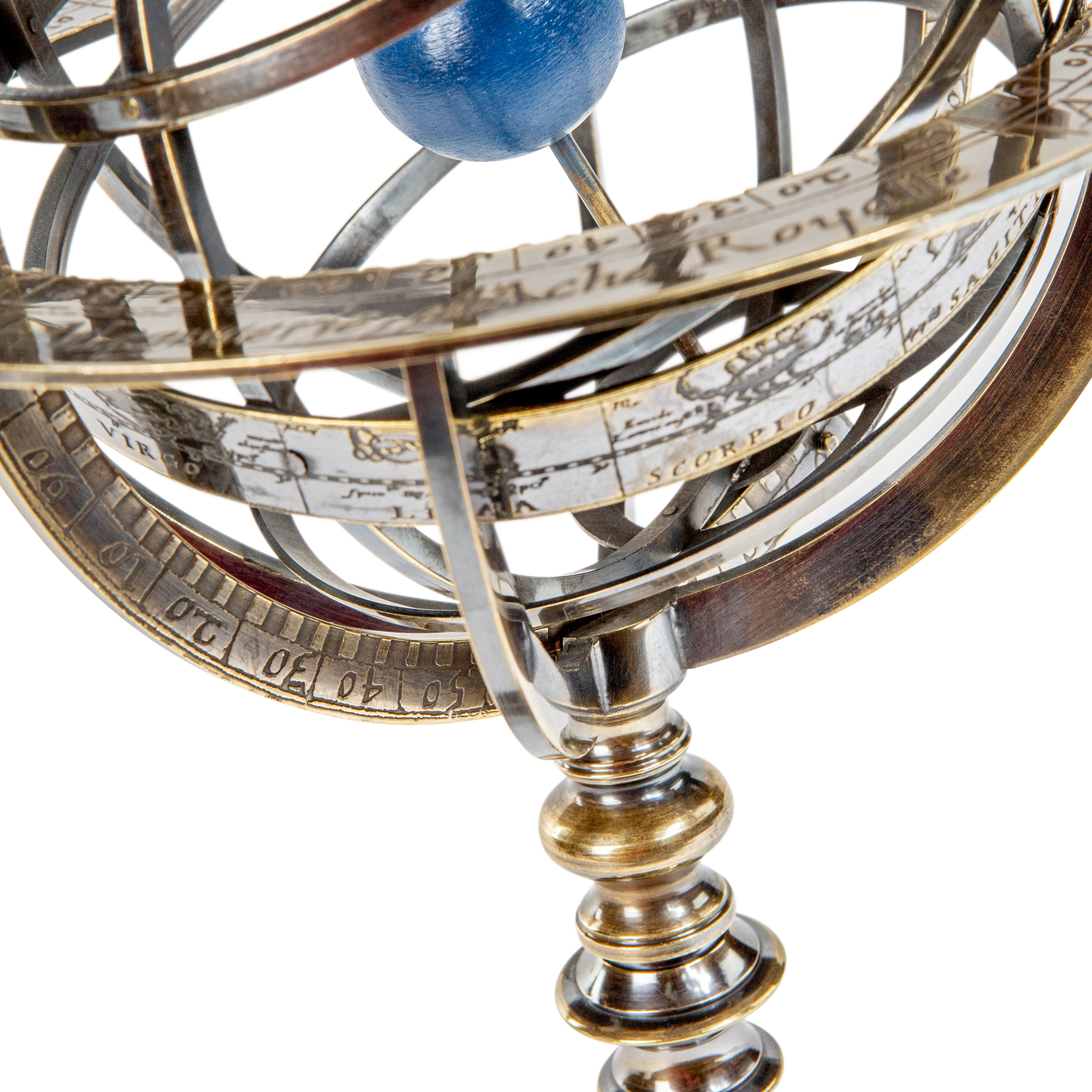 Sphère Armillaire Authentic Models GL052, Bronze Et Laiton, Objet Déco