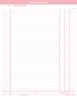 Progress Note Charting form PMS 198 red 8-1/2" 11" 2-hole punched top and bottom (100/PK) Page 2