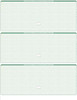 Linen Blank Business Checks 3 on a page- Hunter Green