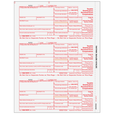 1099-PATR Tax Forms