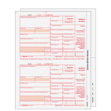 1099-INT Tax Forms