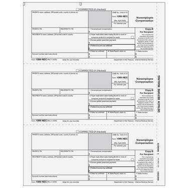 1099 NEC Tax Forms
