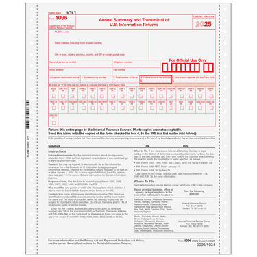 1096 Tax Forms