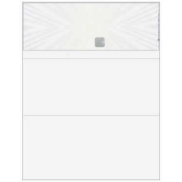 Prismatic Star With Hologram Blank Business Checks