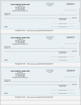 3up Imprinted Business Checks