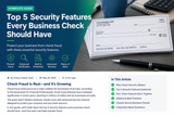 Top 5 Security Features Every Business Check Should Have