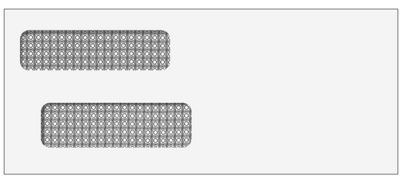 80525 - Double Window Envelope (Moisture Seal) 3 7/8 x 9 1/4 80525 - Double Window Envelope (Moisture Seal) 3 7/8 x 9 1/4