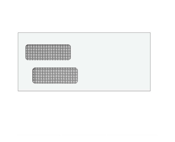 81553 - #10 Double Window Envelope (Moisture Seal) 81553 - #10 Double Window Envelope (Moisture Seal)