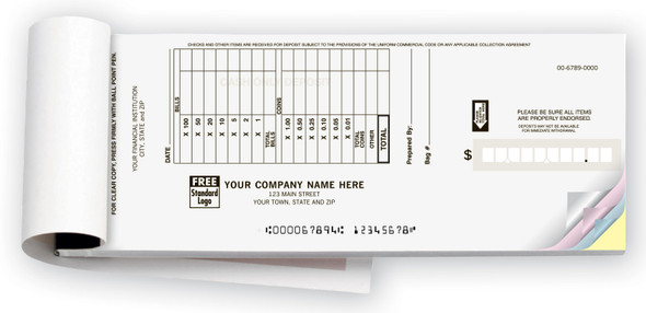 Booked Deposit Tickets - Cash Only Format -2 Part Booked Deposit Tickets - Cash Only Format -2 Part
