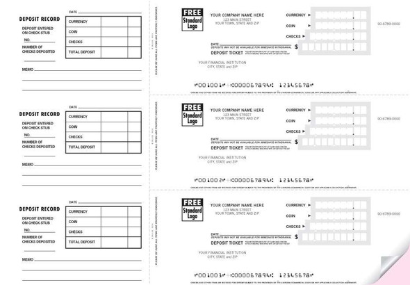 Deposit Tickets - 3-On-A-Page -1 Part Deposit Tickets - 3-On-A-Page -1 Part