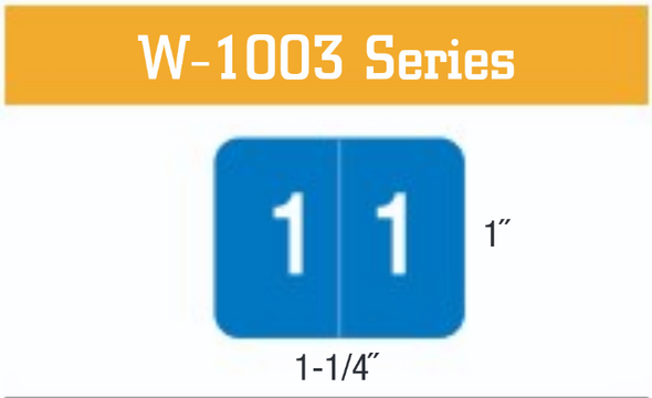 W-1003 Series, SMEAD, Compatible Numeric Roll Labels W-1003 Series, SMEAD, Compatible Numeric Roll Labels