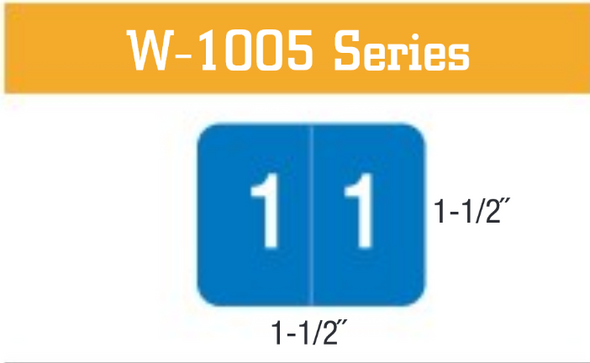 W-1005 Series, SMEAD, Compatible Numeric Roll Labels W-1005 Series, SMEAD, Compatible Numeric Roll Labels
