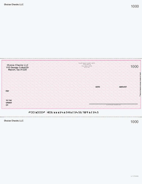 Herringbone Printed Business Checks in Middle-Better Security - Burgundy Herringbone Printed Business Checks in Middle-Better Security - Burgundy