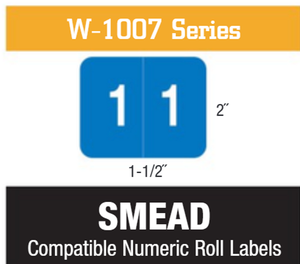 SMEAD Compatible Numeric Roll Labels SMEAD Compatible Numeric Roll Labels