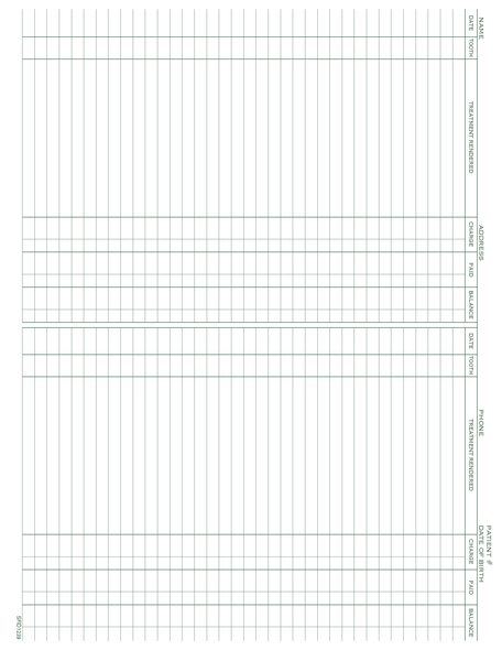 Patient Service Record form PMS 349 green 8-1/2" x 11" (100/PK) Page 1 Patient Service Record form PMS 349 green 8-1/2" x 11" (100/PK) Page 1