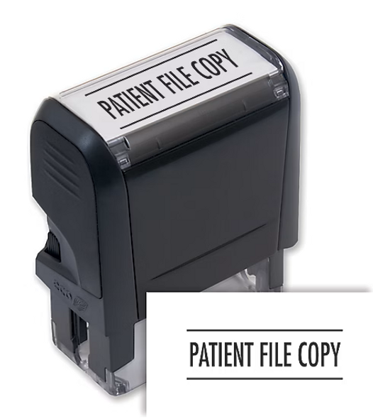 Patient File Copy Stamp - Self Inking Patient File Copy Stamp - Self Inking
