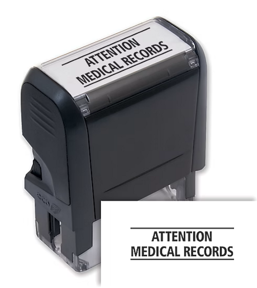 Attention: Medical Records Stamp - Self Inking Attention: Medical Records Stamp - Self Inking