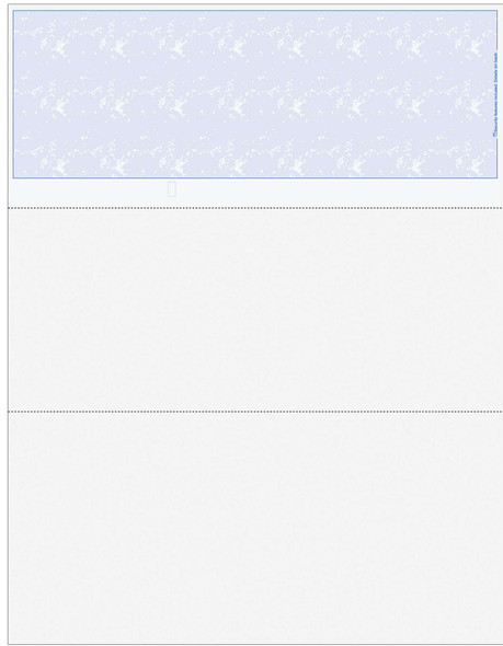 Marble Blank Business Checks on Top - Good Security- Blue