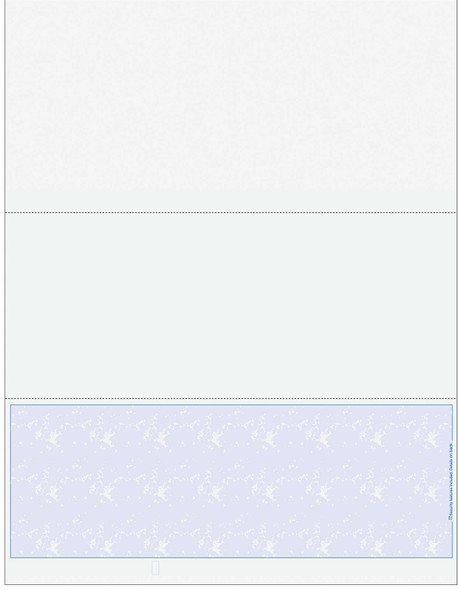 Marble Blank Business Checks on Bottom - Good Security- Marble Blue