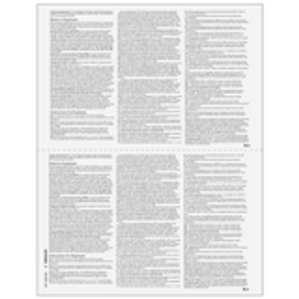 2up Blank W-2 Form (with Employee Instructions) 2up Blank W-2 Form (with Employee Instructions)